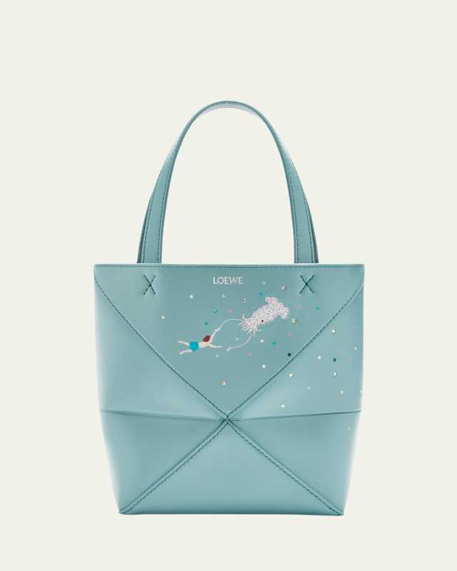 x Suna Fujita Puzzle Mini Squid Tote Bag in Leather